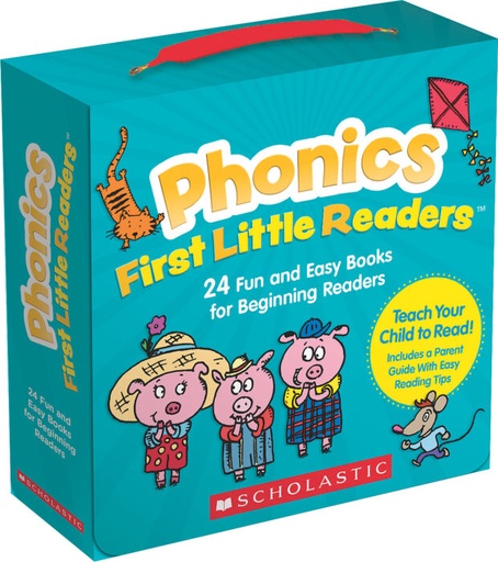 [709265 SC] Scholastic® Phonics First Little Readers — 24 mini‑books for phonics practice