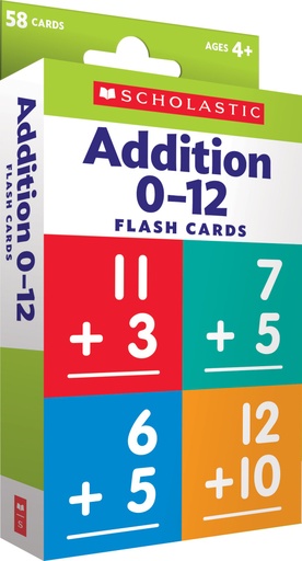[823354 SC] Scholastic Teaching Resources® Flash Cards: Addition 0–12 — Practice Basic Facts