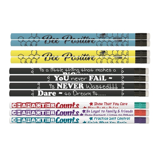 [TEACHA MSG] Musgrave Teacher Character Pencils Assortment — 144ct Classroom Rewards