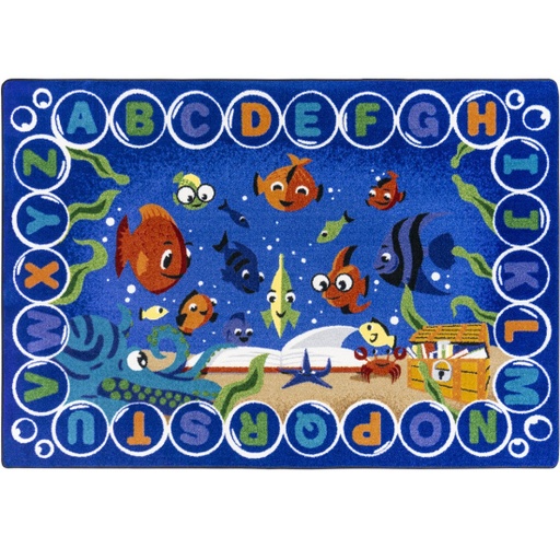 [2099C01 JC] Underwater Readers 5'4" x 7'8" area rug in color Multi