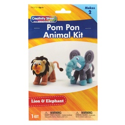 [AC5712 PAC] Pom Pon Elephant Lion 2ct Activity Kit 