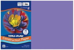 [103041 PAC] 12x18 Violet Tru-Ray Construction Paper 50ct Pack