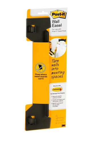 [EH5592PK MMM] Post‑it® Super Sticky Wall Easel — Adhesive‑Mount Hangers, 2/Pack