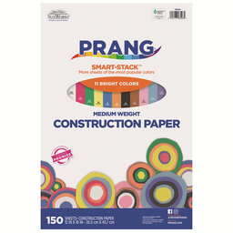 [6526 PAC] 12x18 Smart Stack Assorted Sunworks Construction Paper 150ct Pack