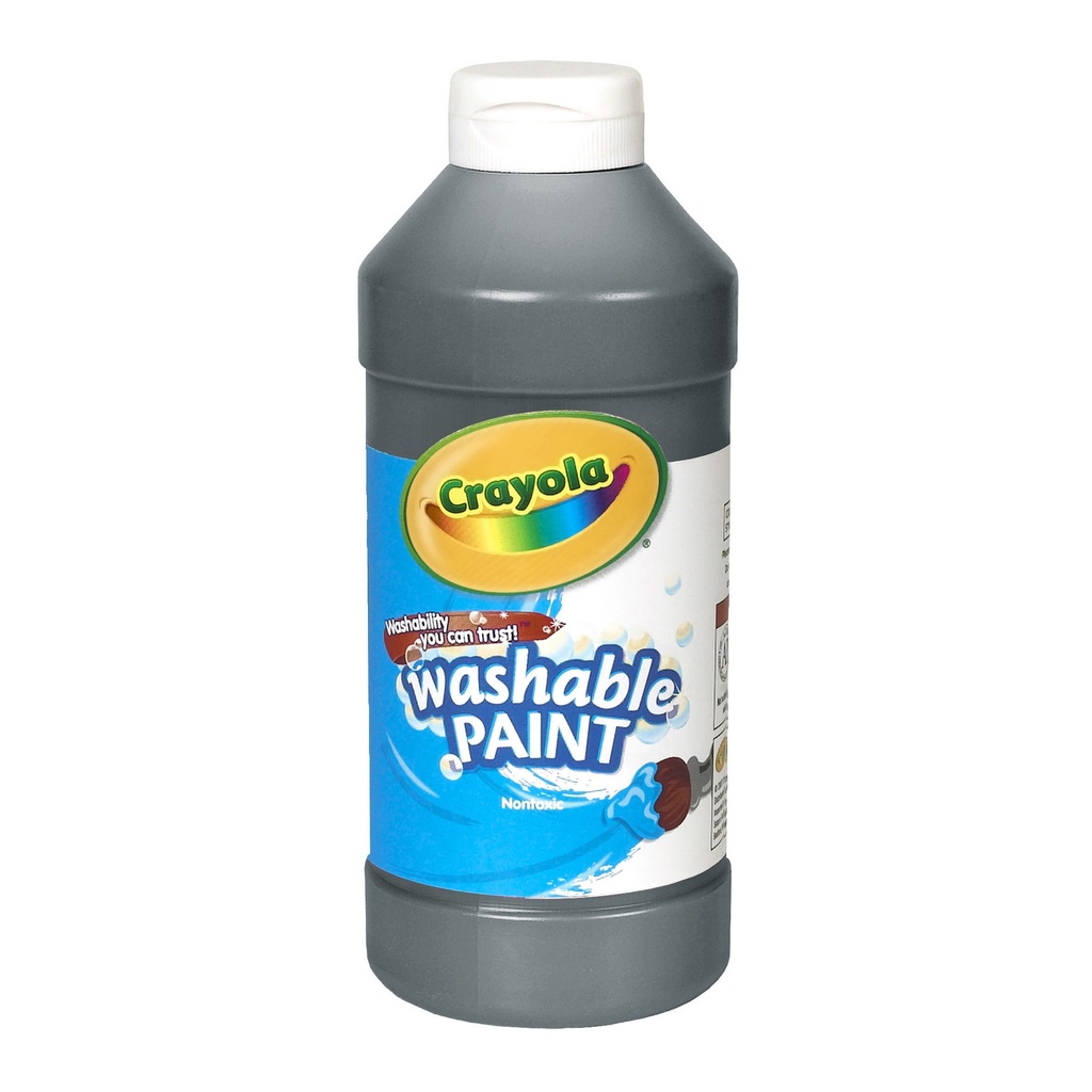 16oz Black Crayola Washable Paint EA | School Aids