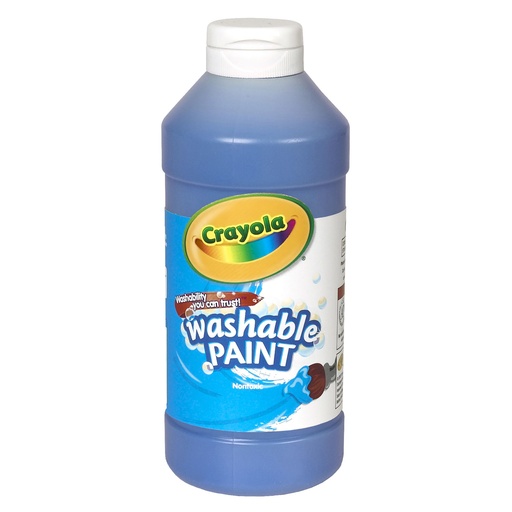 [542016042 BIN] Crayola® Washable Paint — Blue, 16 oz bottle