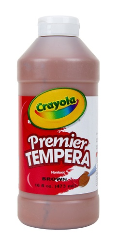 [5412163007 BIN] 16oz Brown Crayola Premier Tempera