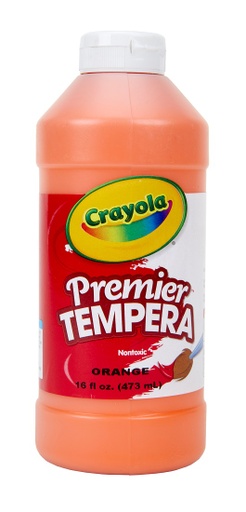 [5412163036 BIN] Crayola® Premier Tempera Paint — Orange, 16 oz bottle
