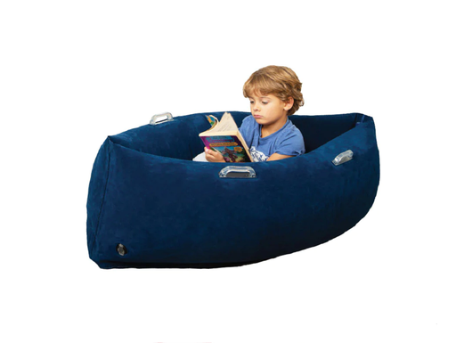 [PD48BU BB] Bouncyband® Comfy Hugging Peapod Sensory Pod, 48" Blue — Deep‑pressure sensory input for calming and focus