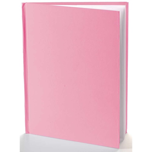 [10713 ASH] Pink Blank Hardcover Book Portrait 6"x8"