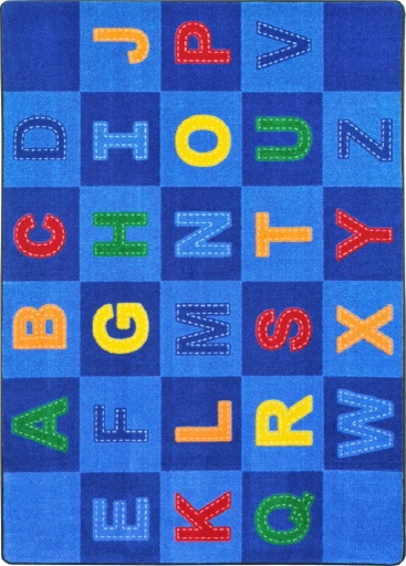 [1953 JC] Patchwork Letters Area Rug