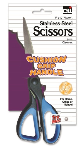 [8070012 CLI] 12ct Cushion Grip 7" Scissor (80700 CLI)