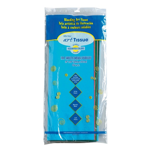 [58516 PAC] Spectra® Deluxe Bleeding Art Tissue — 20" × 30" assorted, 100 sheets