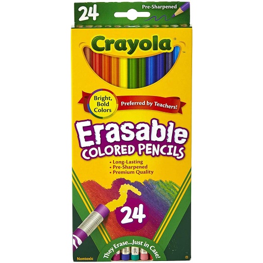 [682424 BIN] 24ct Crayola Erasable Colored Pencils