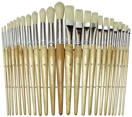 [AC5172 PAC] 24ct Assorted Paint Brushes Pk