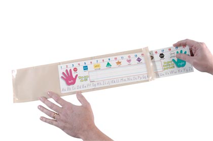 [10404 ASH] 25ct Extra Large Clear Adhesive Nameplate Pockets | 10404 ASH