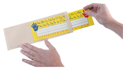 [10400 ASH] Ashley® Clear View Small Nameplate Pockets,4.25" x 12.5", 25 per pack 