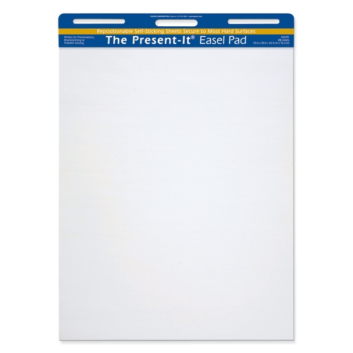 [104391 PAC] Pacon® The Present-It® Easel Pad, Self-Adhesive, White,25" x 30", 25 Sheets 