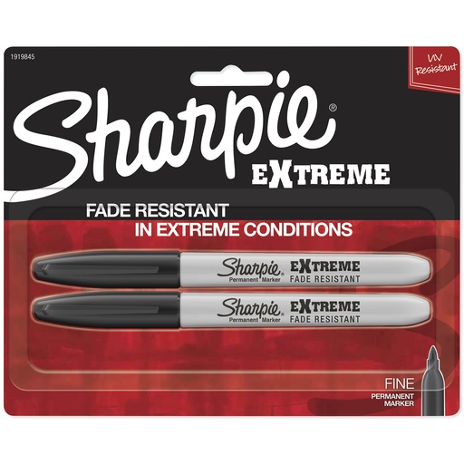 [1919845 SAN] EXPO®/Sharpie® 2ct Black Sharpie Extreme Permanent Markers