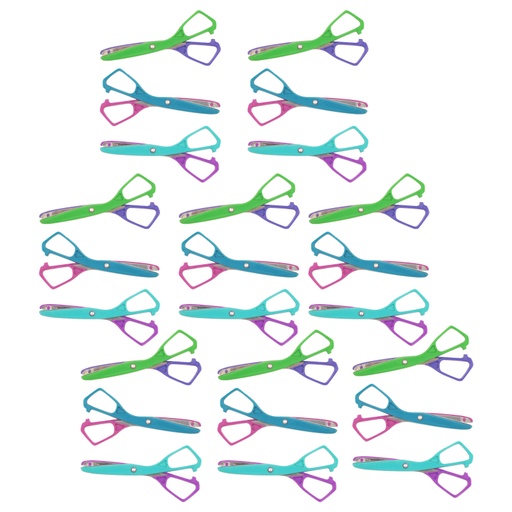 [1054524 ACM] 24ct 5 1/2" Blunt Economy Plastic Safety Scissors