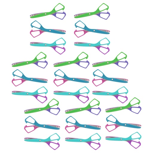 [1054524 ACM] Economy Plastic Safety Scissors, 5-1/2" Blunt, Assorted Colors, Pack of 24 | 1054524 ACM