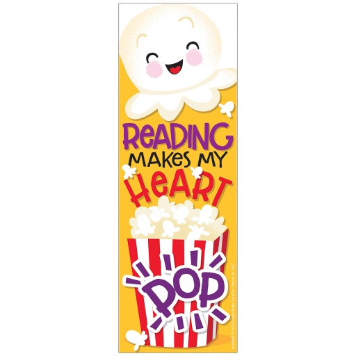 [834040 EU] Eureka® Popcorn Scented Bookmarks — Scratch‑and‑sniff reading motivators