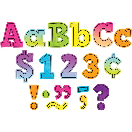 [6936 TCR] 230ct Brights 4Ever Bold Block 4" Letters Combo Pack
