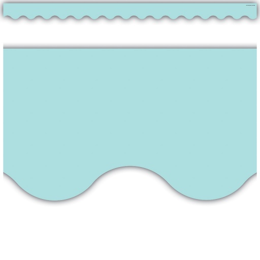 [8426 TCR] Pastel Blue Scalloped Border Trim
