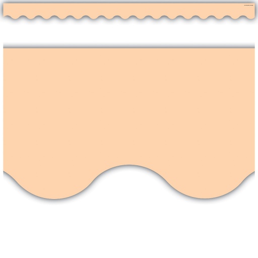[8427 TCR] 35' Peach Scalloped Border Trim