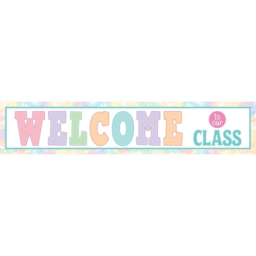 [8445 TCR] Pastel Pop Welcome to Our Class Banner