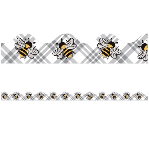 [845672 EU] Eureka® The Hive Bees Deco Trim — 2‑1/4" × 37" Strips, 12/Pack (37 ft)