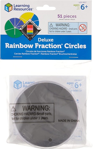 [0617 LER] Rainbow Fraction® Deluxe Circles, Pack of 9