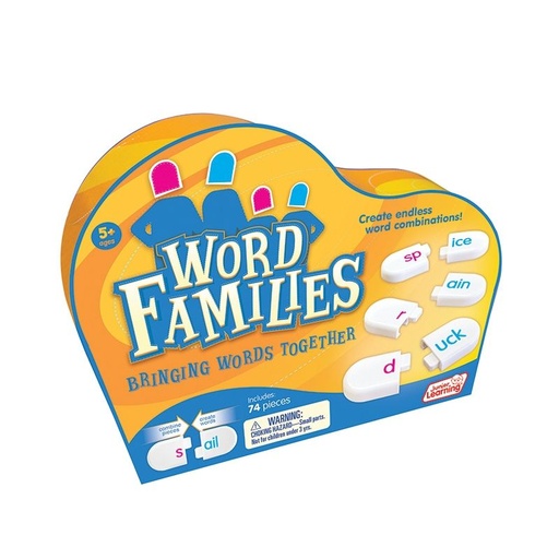 [120 JL] Word Families Interactive Game