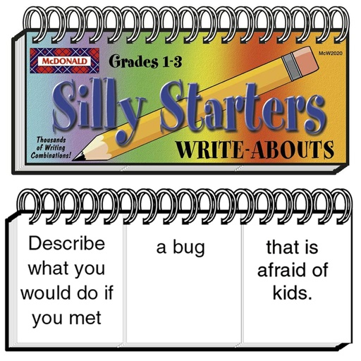 [W2020 TCR] Teacher Created Resources® Silly Starters Write‑Abouts — Flip to create quick writing prompts (Gr. 1–3)