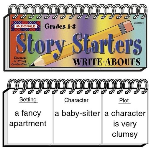[W2021 TCR] Teacher Created Resources® Write-Abouts: Story Starters — Flip-Book Writing Prompts