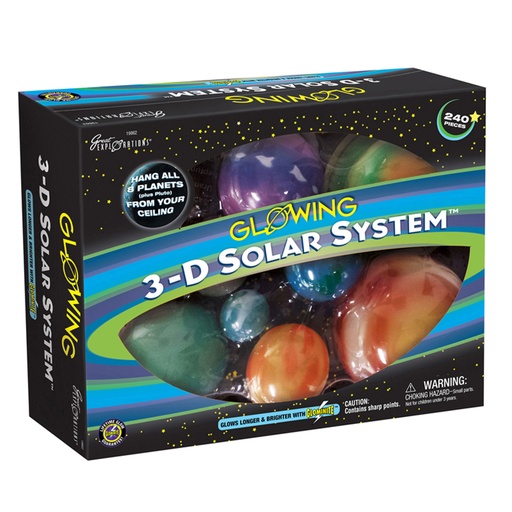 [19862 UG] Glowing 3-D Solar System