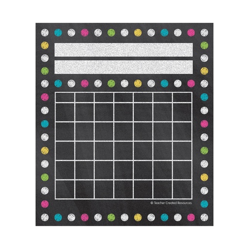[5625 TCR] TCR Chalkboard Brights Mini Incentive Charts, 5¼"×6", 36/Pack (TCR5625)