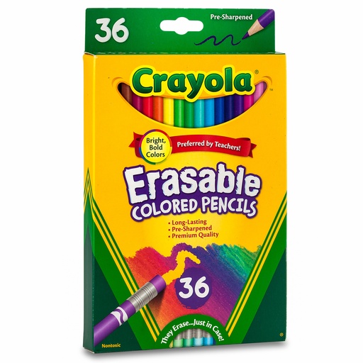 [681036 BIN] 36ct Crayola Erasable Colored Pencils