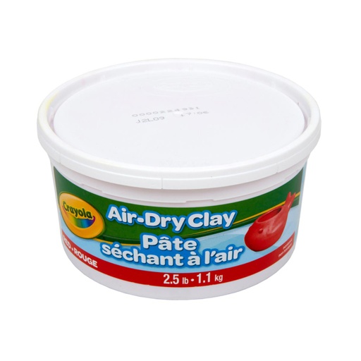 [575138 BIN] Air Dry Clay, 2.5lb Tub, Red