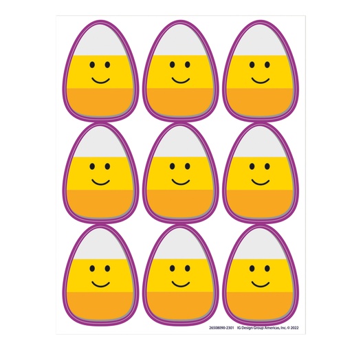 [650809 EU] Candy Corn Giant Stickers, Pack of 36