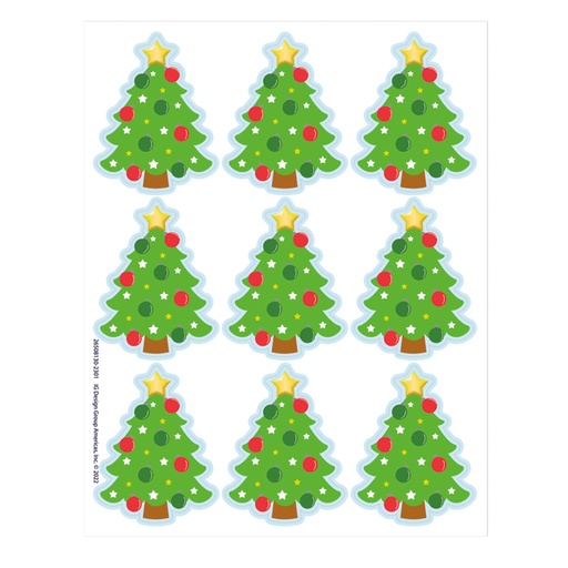 [650813 EU] Christmas Tree Giant Stickers, Pack of 36