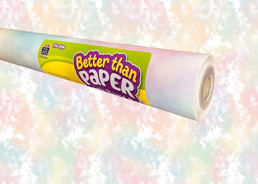 [32454 TCR] Better Than Paper Bulletin Board Roll, Tie-Dye, 4-Pack