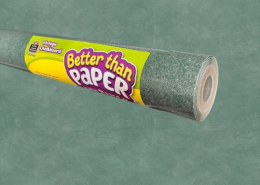 [32460 TCR] Better Than Paper Bulletin Board Roll, Vintage Chalkboard, 4-Pack