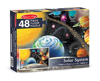 [413 LCI] 48pc Solar System Floor Puzzle