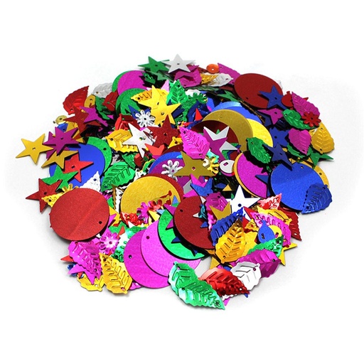 [40425 CLI] Charles Leonard® Sequins & Spangles, 4 oz Resealable Bag