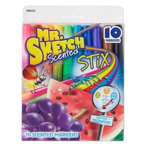 [1905313 SAN] Scented Stix, Assorted Colors, Pack of 10