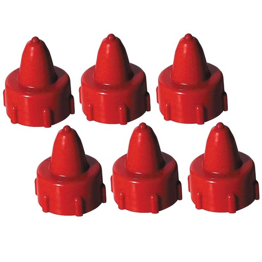[AC431266 PAC] Tap-N-Glue® Glue Cap, Red, 1" Diameter, 6 Caps