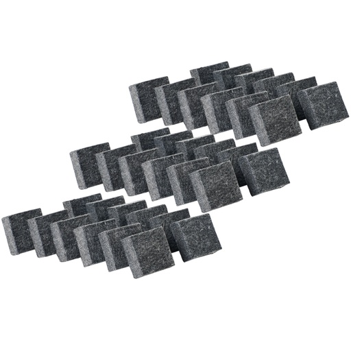 [74520-3 CLI] Charles Leonard® Multi‑Purpose Felt Erasers — 2" × 2", 36 total (3 packs of 12)