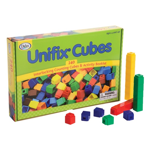 [2121 DD] Didax® UNIFIX® Cubes for Pattern Building, 240 Per Pack 