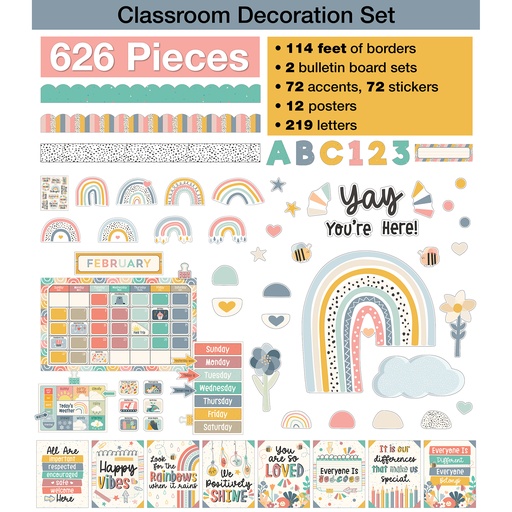 [145343 CD] We Belong Classroom Decor Bundle